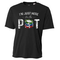 Poker I'm Just Here For The Pot Funny Cooling Performance Crew T-Shirt