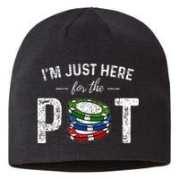 Poker I'm Just Here For The Pot Funny Sustainable Beanie