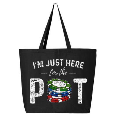 Poker I'm Just Here For The Pot Funny 25L Jumbo Tote