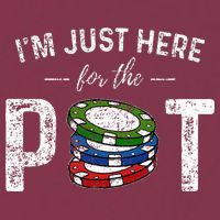 Poker I'm Just Here For The Pot Funny 16oz Travel Tumbler