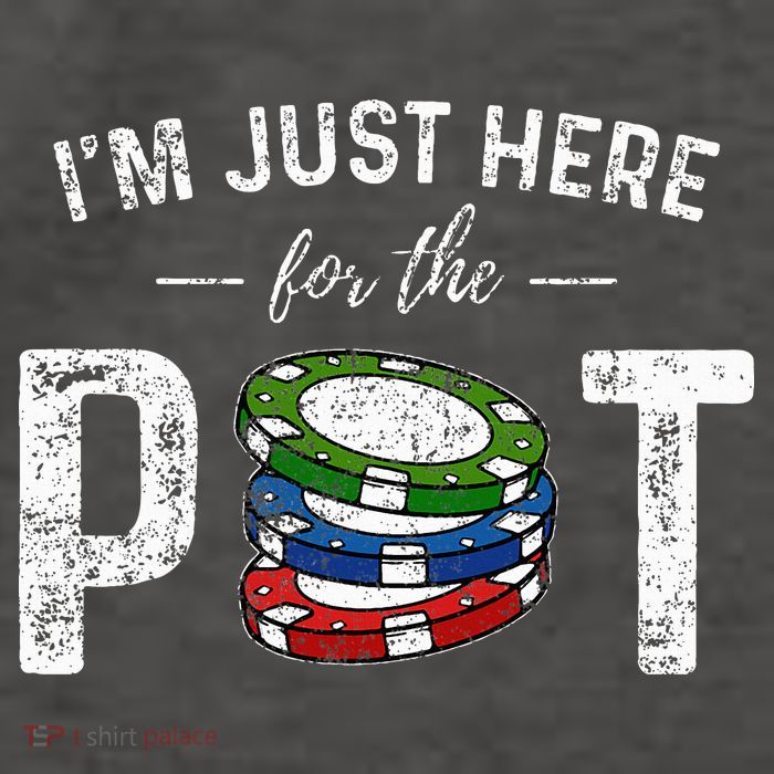 Poker I'm Just Here For The Pot Funny Vector Backpack