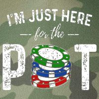Poker I'm Just Here For The Pot Funny Legacy Tie Dye Trucker Hat