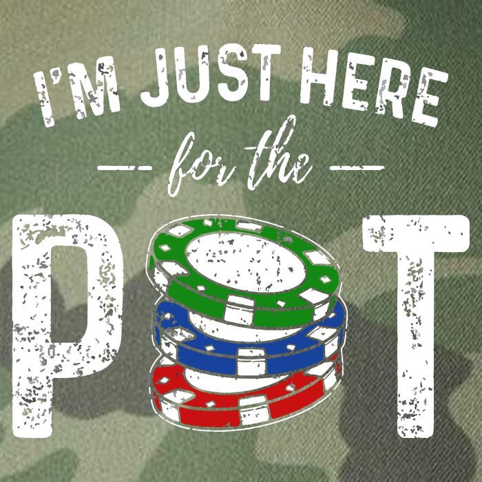 Poker I'm Just Here For The Pot Funny Legacy Tie Dye Trucker Hat