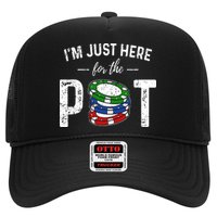 Poker I'm Just Here For The Pot Funny Hat