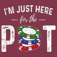 Poker I'm Just Here For The Pot Funny 16oz Travel Tumbler