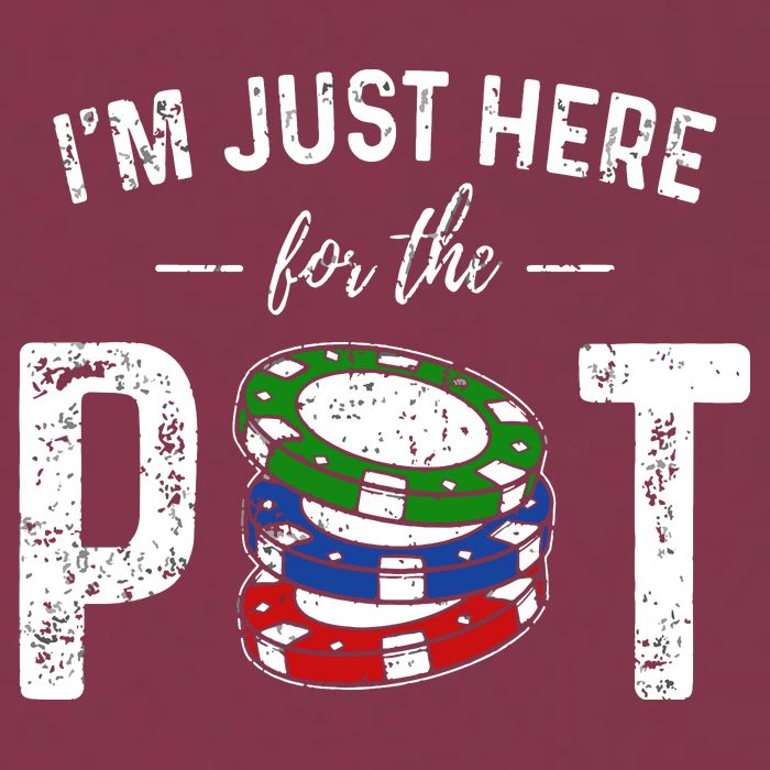 Poker I'm Just Here For The Pot Funny 16oz Travel Tumbler