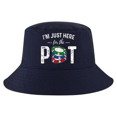 Poker I'm Just Here For The Pot Funny Cool Comfort Performance Bucket Hat
