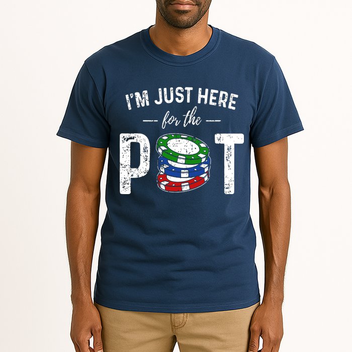 Poker I'm Just Here For The Pot Funny Tall T-Shirt