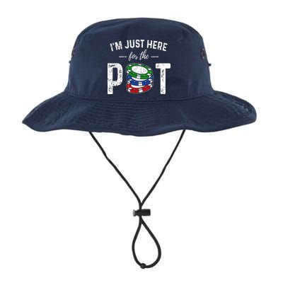 Poker I'm Just Here For The Pot Funny Bucket Hat