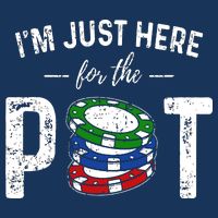 Poker I'm Just Here For The Pot Funny 16 in Basic Backpack