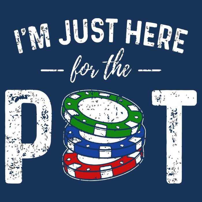 Poker I'm Just Here For The Pot Funny 16 in Basic Backpack