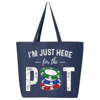 Poker I'm Just Here For The Pot Funny 25L Jumbo Tote