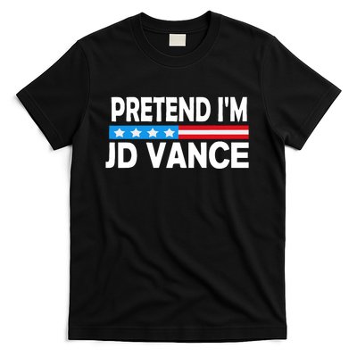 Pretend IM Jd Vance Funny Lazy Halloween Costume T-Shirt