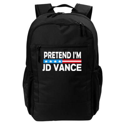 Pretend IM Jd Vance Funny Lazy Halloween Costume Daily Commute Backpack