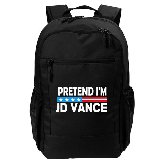 Pretend IM Jd Vance Funny Lazy Halloween Costume Daily Commute Backpack