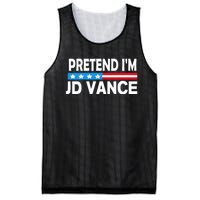 Pretend IM Jd Vance Funny Lazy Halloween Costume Mesh Reversible Basketball Jersey Tank