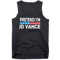 Pretend IM Jd Vance Funny Lazy Halloween Costume Tank Top