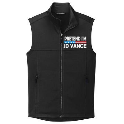 Pretend IM Jd Vance Funny Lazy Halloween Costume Collective Smooth Fleece Vest