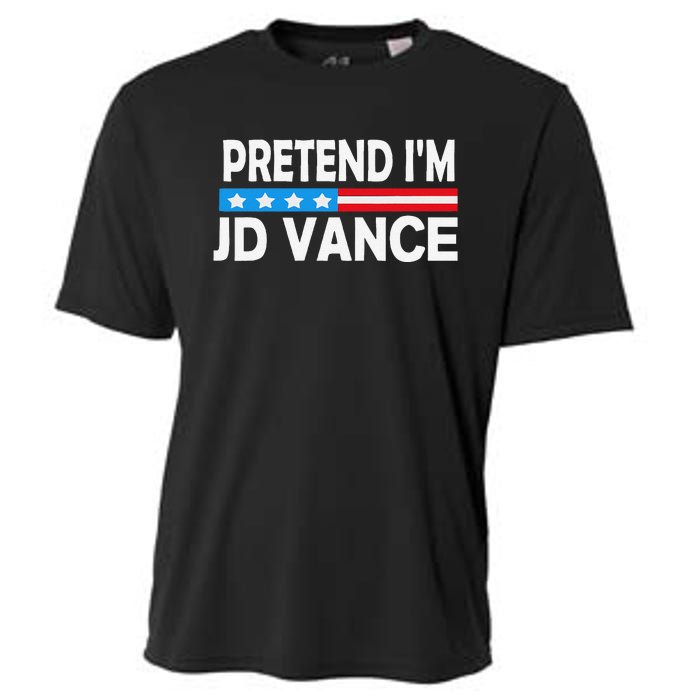 Pretend IM Jd Vance Funny Lazy Halloween Costume Gift Cooling Performance Crew T-Shirt