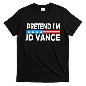 Pretend IM Jd Vance Funny Lazy Halloween Costume Gift T-Shirt