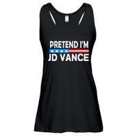 Pretend IM Jd Vance Funny Lazy Halloween Costume Gift Ladies Essential Flowy Tank