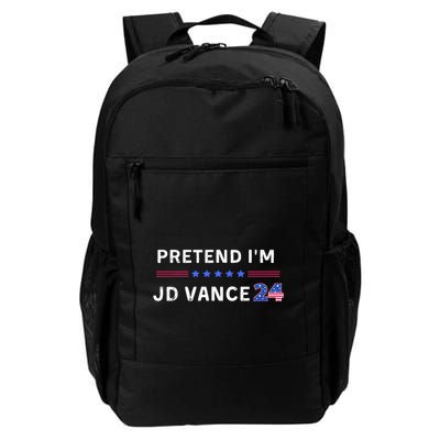Pretend IM Jd Vance Funny Lazy Halloween Costume Daily Commute Backpack