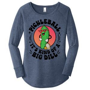 Pickleball ItS Kind Of A Big Dill Funny Paddleball Player Gift Women's Perfect Tri Tunic Long Sleeve Shirt