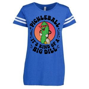 Pickleball ItS Kind Of A Big Dill Funny Paddleball Player Gift Enza Ladies Jersey Football T-Shirt