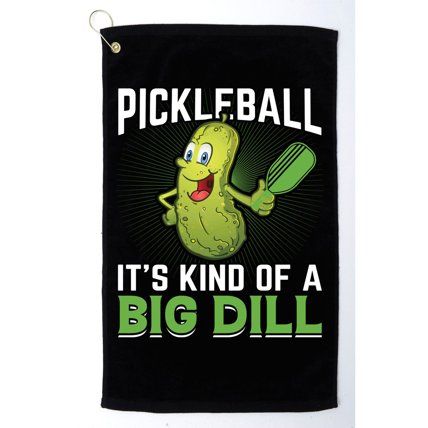 Pickleball It's Kind Of Big Dill Golf Towel