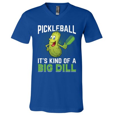 Pickleball It's Kind Of Big Dill V-Neck T-Shirt