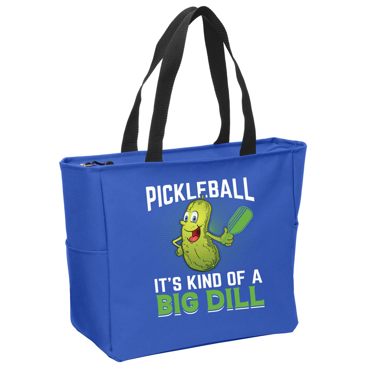 Pickleball It's Kind Of Big Dill Zip Tote Bag