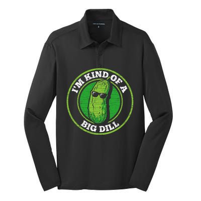 Pickle IM Kind Of A Big Dill Silk Touch Performance Long Sleeve Polo