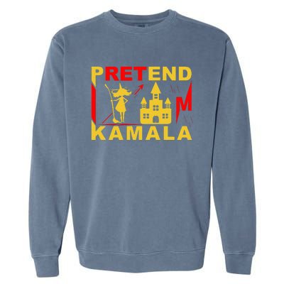 Pretend Im Kamala Witchy Madam President 2024 Garment-Dyed Sweatshirt