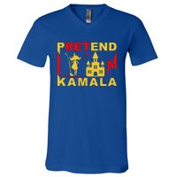 Pretend Im Kamala Witchy Madam President 2024 V-Neck T-Shirt