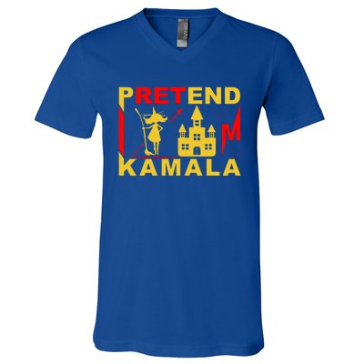 Pretend Im Kamala Witchy Madam President 2024 V-Neck T-Shirt