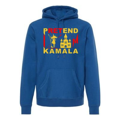 Pretend Im Kamala Witchy Madam President 2024 Premium Hoodie