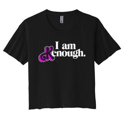 Pinky Im Ken I Am Ken Funny Enough For Men Women Kids Women's Crop Top Tee