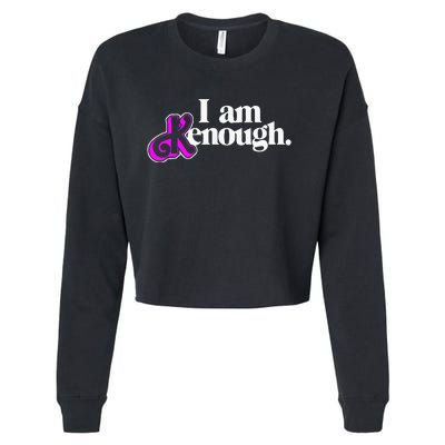 Pinky Im Ken I Am Ken Funny Enough For Men Women Kids Cropped Pullover Crew