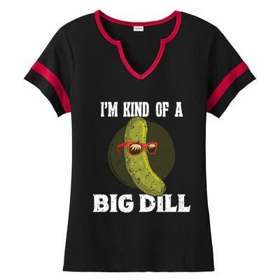 Pickle IM Kind Of A Big Dill Pickles Lover Cute Gift Ladies Halftime Notch Neck Tee