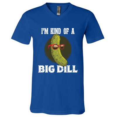 Pickle IM Kind Of A Big Dill Pickles Lover Cute Gift V-Neck T-Shirt