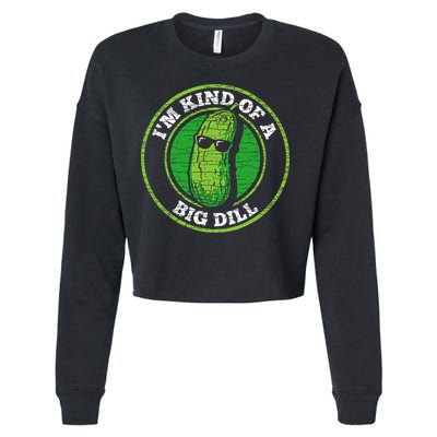 Pickle IM Kind Of A Big Dill Cropped Pullover Crew