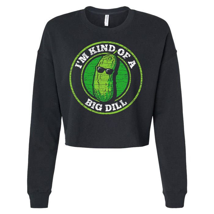 Pickle IM Kind Of A Big Dill Cropped Pullover Crew