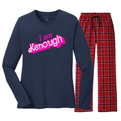 Pinky Im Ken I Am Ken Funny Enough Tee For Men Women Women's Long Sleeve Flannel Pajama Set 