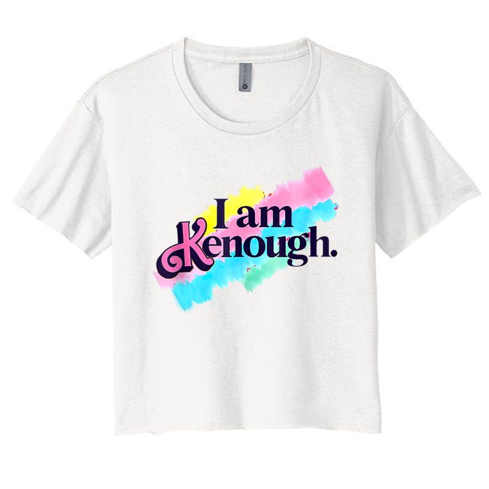 Pinky Im Ken I Am Ken Funny Enough For Men Women Women's Crop Top Tee