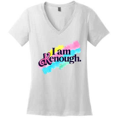 Pinky Im Ken I Am Ken Funny Enough For Men Women Women's V-Neck T-Shirt