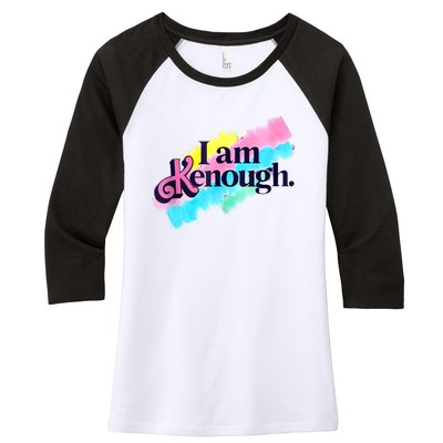 Pinky Im Ken I Am Ken Funny Enough For Men Women Women's Tri-Blend 3/4-Sleeve Raglan Shirt