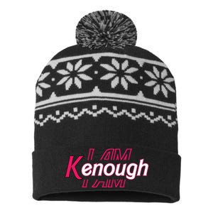 Pinky Im Ken I Am Ken Funny Enough Tee For Men Women Kids USA-Made Snowflake Beanie