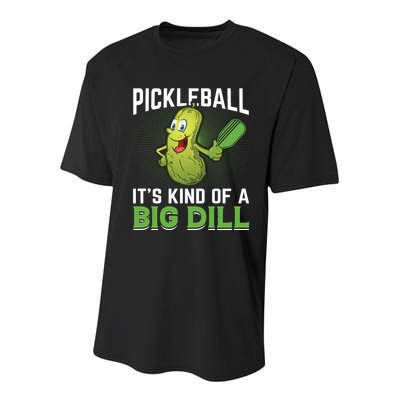 Pickleball It's Kind Of The Big Dill Youth Performance Sprint T-Shirt