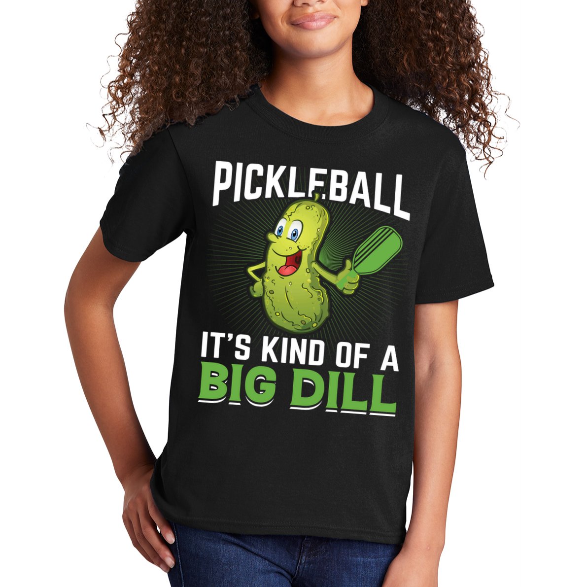 Pickleball It's Kind Of The Big Dill Kids T-Shirt