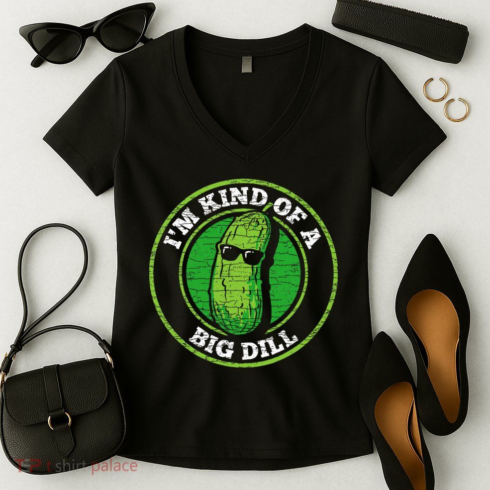 Pickle IM Kind Of A Big Dill Women's V-Neck T-Shirt